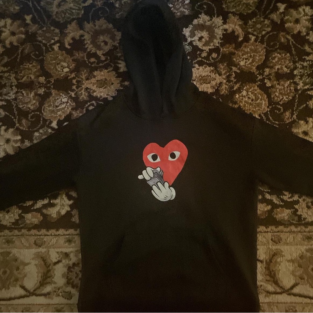 Comme des Garçons black hoodie
